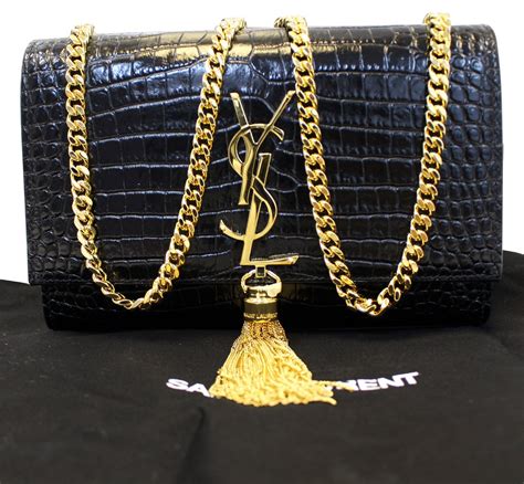 ysl purse black and gold|ysl black crossbody purse.